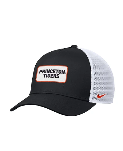 Nike Men's Black Princeton Tigers 2025 On-Field Rise Trucker Performance Adjustable Hat