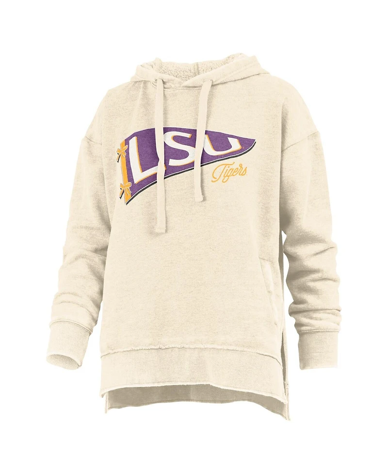 Pressbox Women's Cream Lsu Tigers Marni Pullover Hoodie