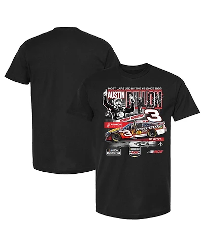 Checkered Flag Sports Men's Black Austin Dillon 2025 Cook Out 400 Race Winner T-Shirt