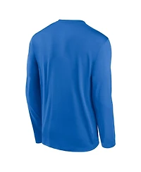 Jordan Men's Blue Ucla Bruins Primetime Two-Hit Legend Dri-fit Long Sleeve T-Shirt