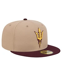 New Era Men's Khaki Arizona State Sun Devils Two-Tone 59FIFTY Fitted Hat