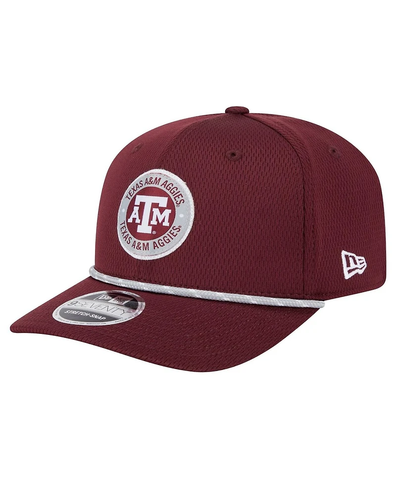 New Era Men's Maroon Texas A&M Aggies Coolera 9SEVENTY Rope Stretch-Snap Hat