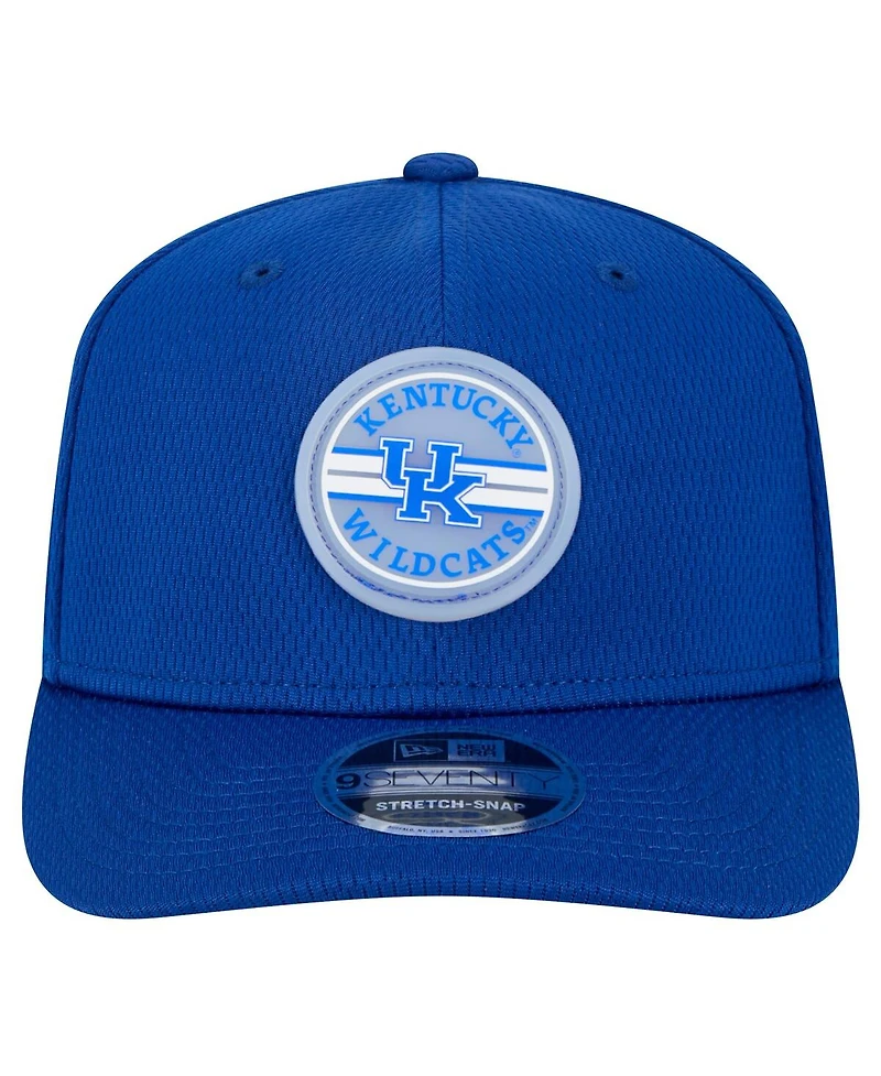 New Era Men's Royal Kentucky Wildcats Patched 9SEVENTY Stretch-Snap Adjustable Hat