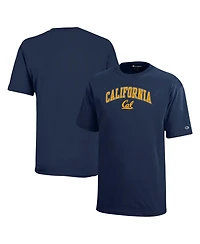 Champion Big Boys and Girls Navy Cal Bears Arch Over Logo T-Shirt