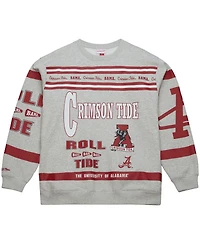 Mitchell & Ness Men's Gray Alabama Crimson Tide All Over Print Sweatshirt