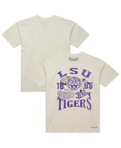 Mitchell & Ness Men's Cream Lsu Tigers Heritage Scholar T-Shirt