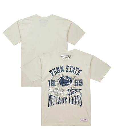Mitchell & Ness Men's Cream Penn State Nittany Lions Heritage Scholar T-Shirt