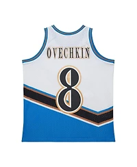 Mitchell & Ness Men's Alexander Ovechkin White Washington Capitals Maxed Out Fashion Basketball Jersey