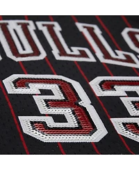 Mitchell & Ness x Dannijo Women's Scottie Pippen Black Chicago Bulls Fashion Cropped Basketball Jersey
