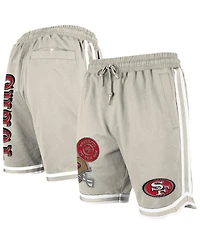 New Era Men's Light Beige San Francisco 49ers Stone Multi Patch Shorts