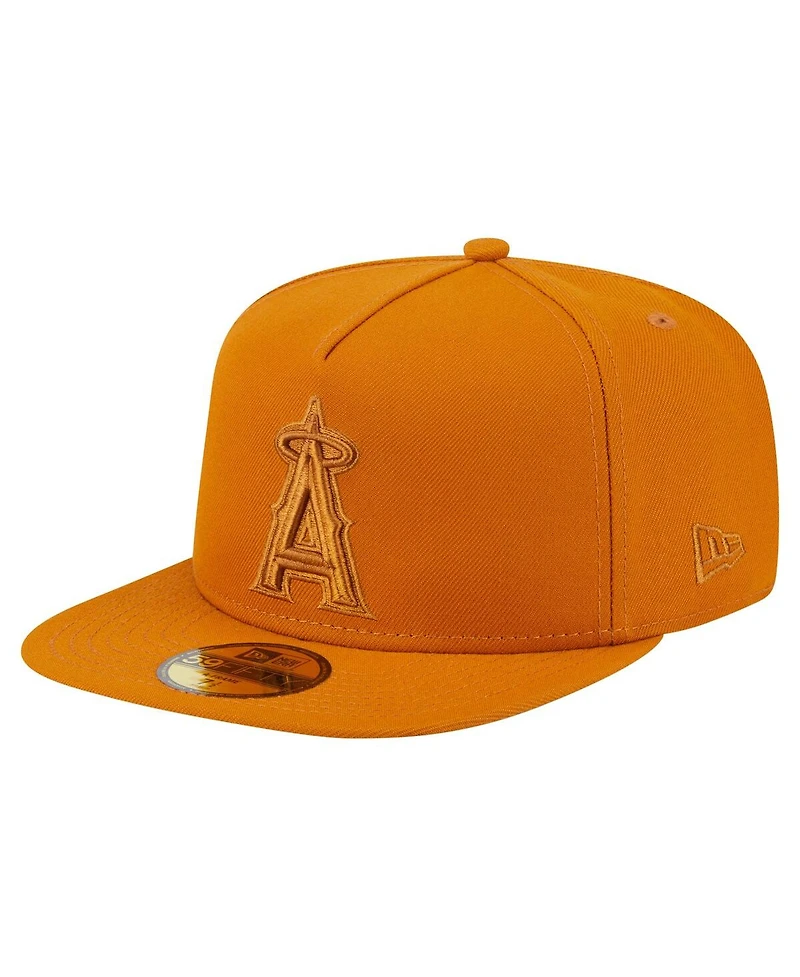 New Era Men's Orange Los Angeles Angels Color Pack A-Frame 59FIFTY Fitted Hat