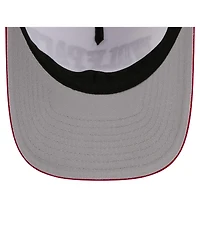 New Era Men's White/Red Nc State Wolfpack Arch Two-Tone Rope 9FORTY A-Frame M-Crown Adjustable Hat