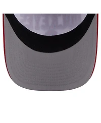 New Era Men's White/Scarlet Ohio State Buckeyes Arch Two-Tone Rope 9FORTY A-Frame M-Crown Adjustable Hat