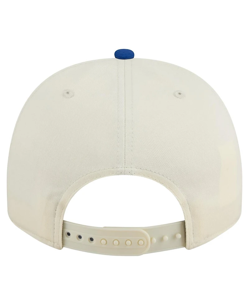 New Era Men's Cream/Royal Kentucky Wildcats Vintage Chainstitch 9FIFTY A-Frame Snapback Hat