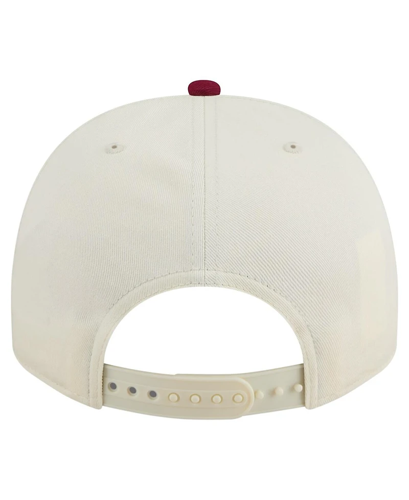 New Era Men's Cream/Cardinal Iowa State Cyclones Vintage Chainstitch 9FIFTY A-Frame Snapback Hat