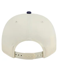 New Era Men's Cream/Navy Illinois Fighting Illini Vintage Chainstitch 9FIFTY A-Frame Snapback Hat