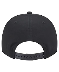 New Era Men's Black Chicago White Sox Chainstitch 9FIFTY A-Frame Snapback Hat