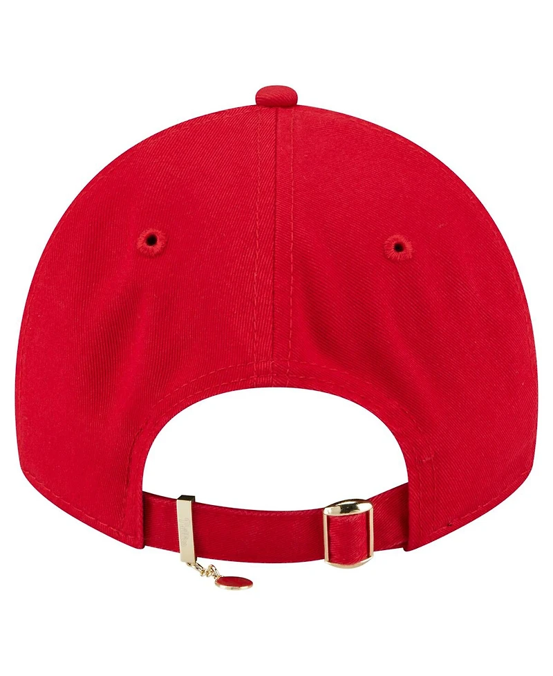 New Era Women's Red Philadelphia Phillies Ornament 9TWENTY Adjustable Hat