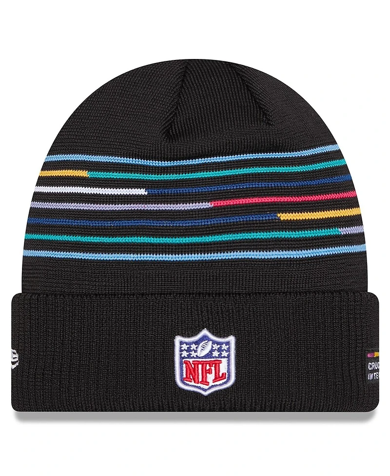 New Era Men's Black New England Patriots 2025 Nfl Crucial Catch Cuffed Knit Hat