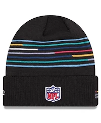 New Era Men's Black New England Patriots 2025 Nfl Crucial Catch Cuffed Knit Hat