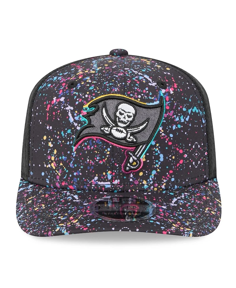 New Era Men's Black Tampa Bay Buccaneers 2025 Nfl Crucial Catch 9SEVENTY Adjustable Hat