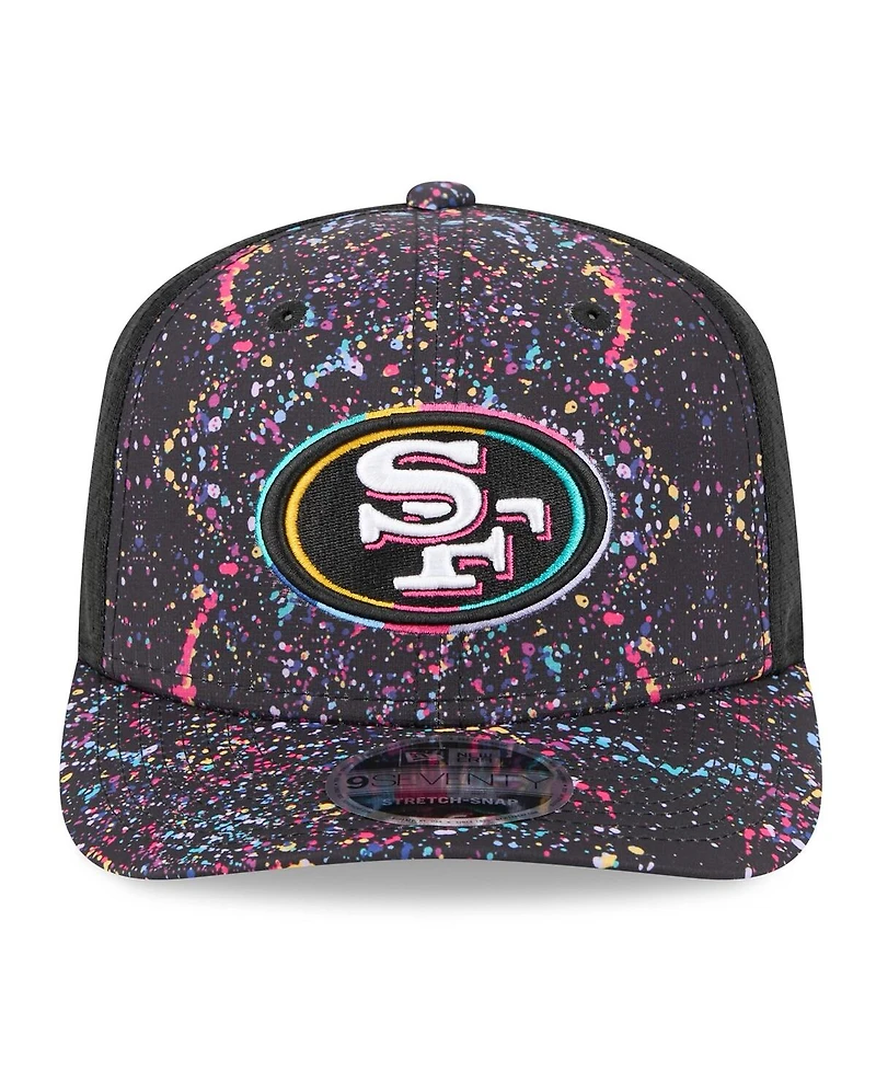 New Era Men's Black San Francisco 49ers 2025 Nfl Crucial Catch 9SEVENTY Adjustable Hat