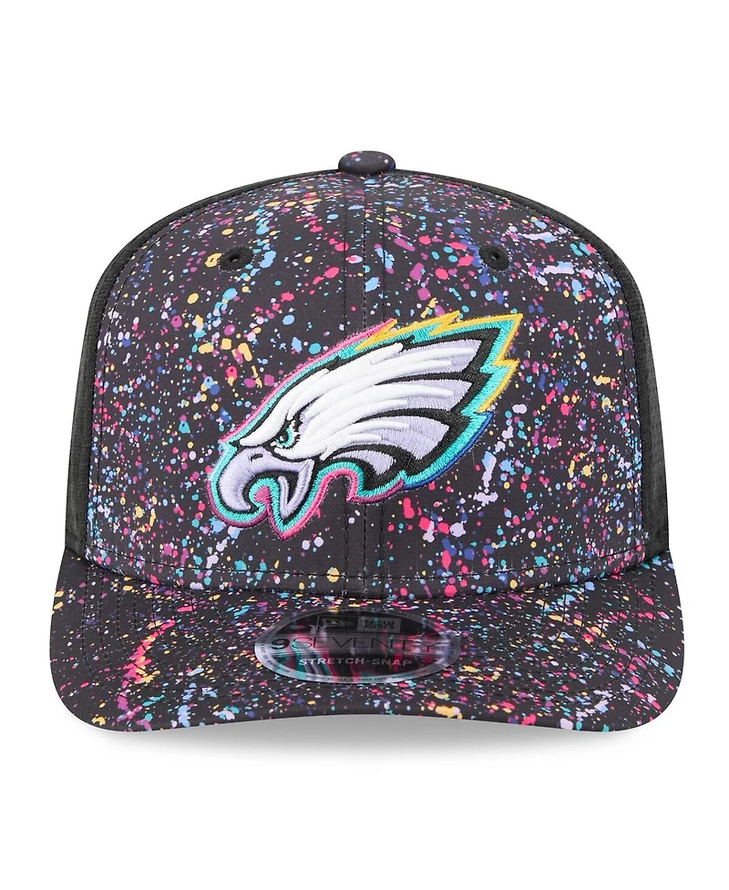 New Era Men's Black Philadelphia Eagles 2025 Nfl Crucial Catch 9SEVENTY Adjustable Hat
