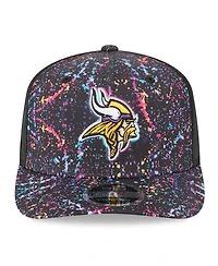 New Era Men's Black Minnesota Vikings 2025 Nfl Crucial Catch 9SEVENTY Adjustable Hat