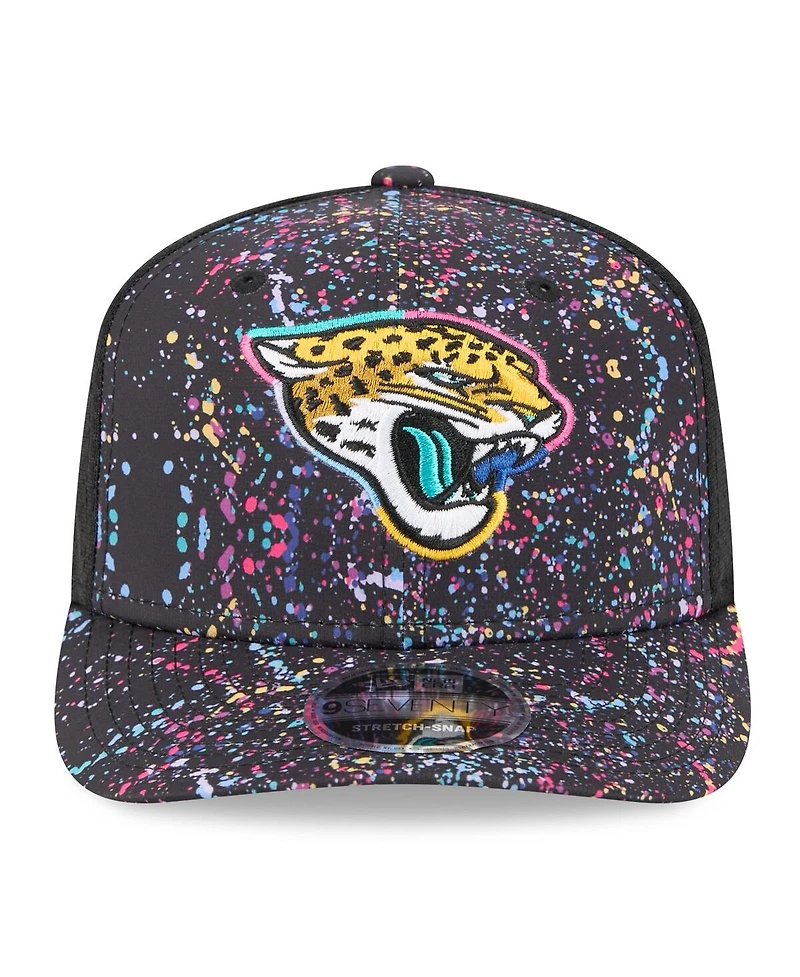 New Era Men's Black Jacksonville Jaguars 2025 Nfl Crucial Catch 9SEVENTY Adjustable Hat