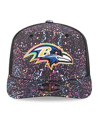 New Era Men's Black Baltimore Ravens 2025 Nfl Crucial Catch 9SEVENTY Adjustable Hat
