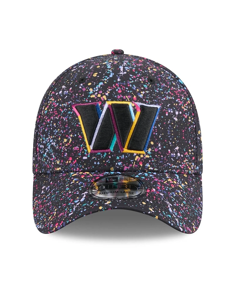 New Era Men's Black Washington Commanders 2025 Nfl Crucial Catch 39THIRTY Flex Hat