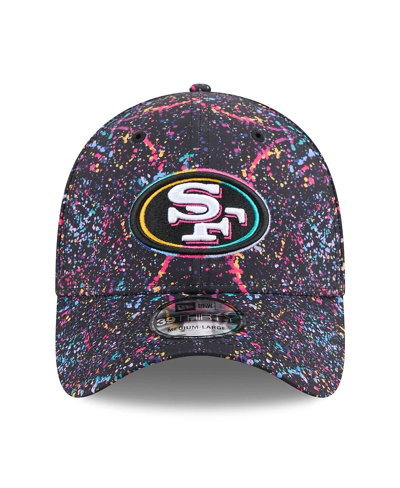 New Era Men's Black San Francisco 49ers 2025 Nfl Crucial Catch 39THIRTY Flex Hat