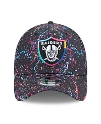 New Era Men's Black Las Vegas Raiders 2025 Nfl Crucial Catch 39THIRTY Flex Hat