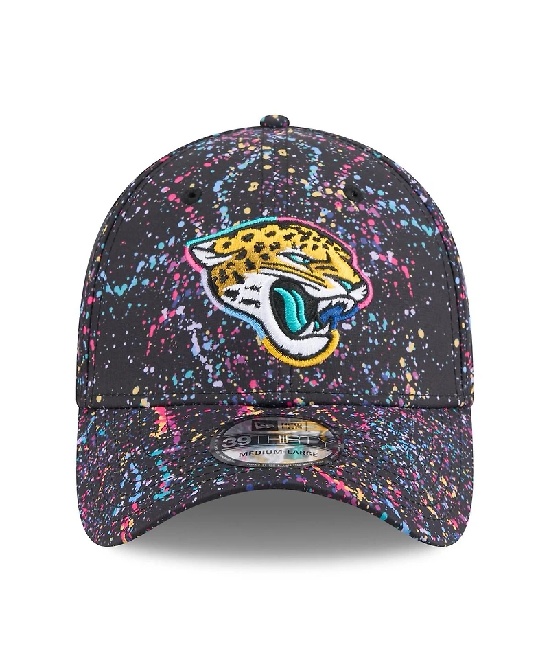 New Era Men's Black Jacksonville Jaguars 2025 Nfl Crucial Catch 39THIRTY Flex Hat