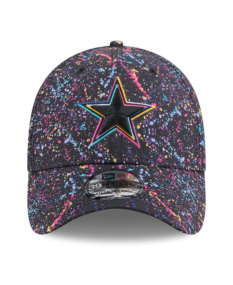 New Era Men's Black Dallas Cowboys 2025 Nfl Crucial Catch 39THIRTY Flex Hat