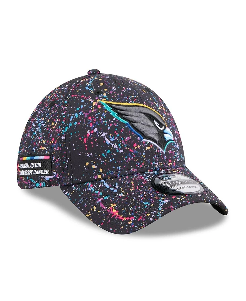 New Era Men's Black Arizona Cardinals 2025 Nfl Crucial Catch 39THIRTY Flex Hat