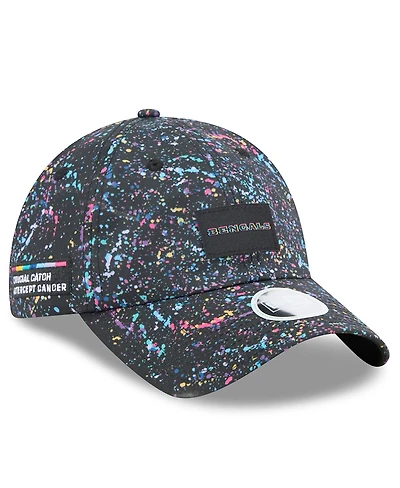 New Era Women's Black Cincinnati Bengals 2025 Nfl Crucial Catch Pony Tail Adjustable Hat