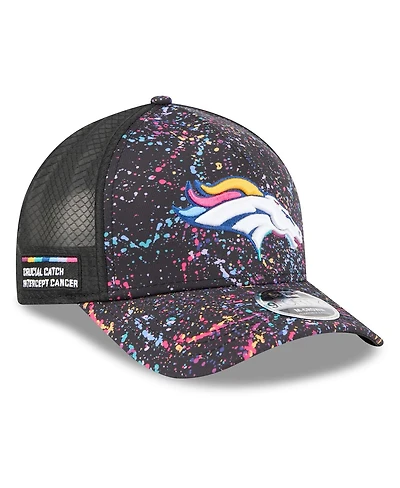New Era Men's Black Denver Broncos 2025 Nfl Crucial Catch 9FORTY Adjustable Hat