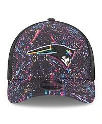 New Era Big Boys and Girls Black New England Patriots 2025 Nfl Crucial Catch 9FORTY Adjustable Hat