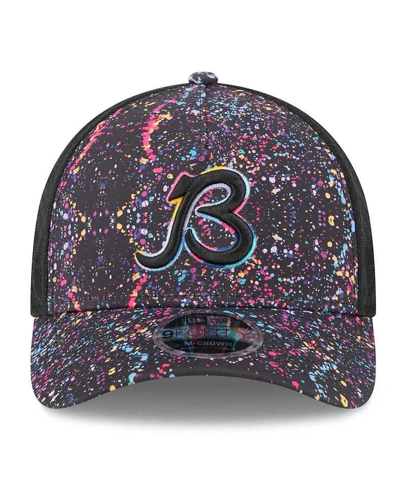 New Era Big Boys and Girls Black Chicago Bears 2025 Nfl Crucial Catch 9FORTY Adjustable Hat