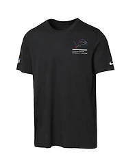 Nike Big Boys and Girls Black Detroit Lions 2025 Nfl Crucial Catch Tri-Blend Dri-fit T-Shirt