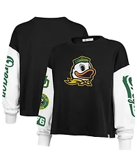 '47 Brand Women's Black Oregon Ducks Sydney Long Sleeve T-Shirt
