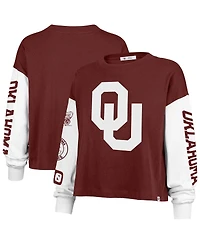 '47 Brand Women's Crimson Oklahoma Sooners Sydney Long Sleeve T-Shirt