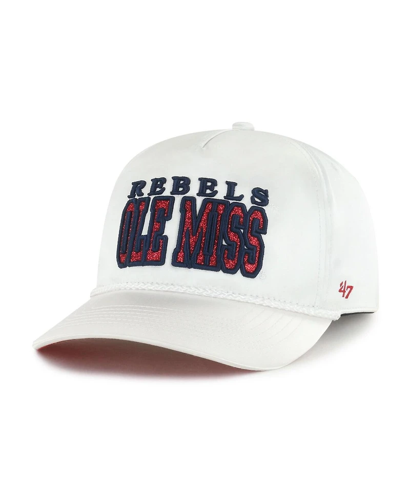 '47 Brand Women's White Ole Miss Rebels Outspoken Hitch Adjustable Hat