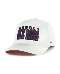 '47 Brand Women's White Ole Miss Rebels Outspoken Hitch Adjustable Hat