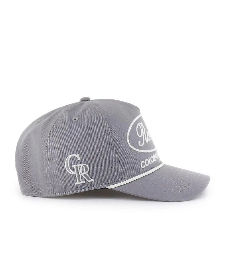 '47 Brand Men's Gray Colorado Rockies Foundational Hitch Adjustable Hat