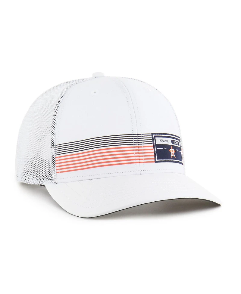 '47 Brand Men's White Houston Astros Rangefinder Brrr Trucker Adjustable Hat