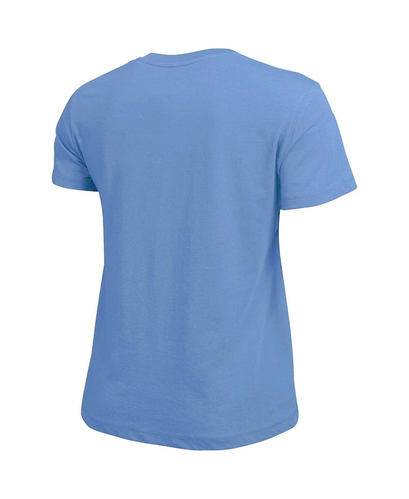Champion Women's Light Blue North Carolina Tar Heels Arched Over Logo T-Shirt