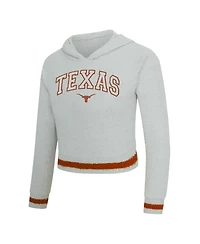Concepts Sport Women's 2-Piece Gray/Orange Texas Longhorns Whitley Long Sleeve Hoodie Top and Shorts Set