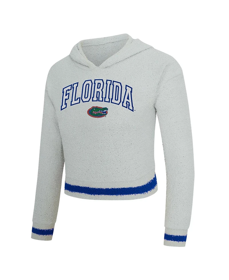 Concepts Sport Women's 2-Piece Gray/Royal Florida Gators Whitley Long Sleeve Hoodie Top and Shorts Set